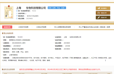 上海優(yōu)質(zhì)生物科技公司技術(shù)轉(zhuǎn)讓，機會難得，低價急售